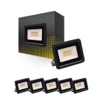 Multipack 6x LED Floodlight 20W 2000lm 100D - 830 Warm White | IP66 - Symmetrical