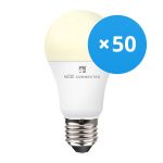Multipack 50x WiZ Smart LED E27 Pear Frosted 9W 806lm - 827 Extra Warm White | Dimmable - Replaces 60W