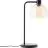 Brilliant Casto Table Lamp Glass Metal Black Beige | 190mm - Suitable for 1x E27