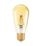 Osram Vintage 1906 LED E27 Edison Filament Gold 4W 380lm - 824 Extra Warm White | Replaces 40W