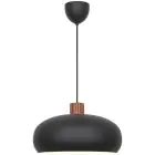 DFTP by Nordlux Aurelio Pendant Metal and Wood Black | 420mm - Suitable for E27