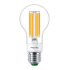 Philips MASTER LED Bulb Ultra Efficient E27 Pear Clear 4W 840lm - 827 Extra Warm White | Dimmable - Replaces 60W